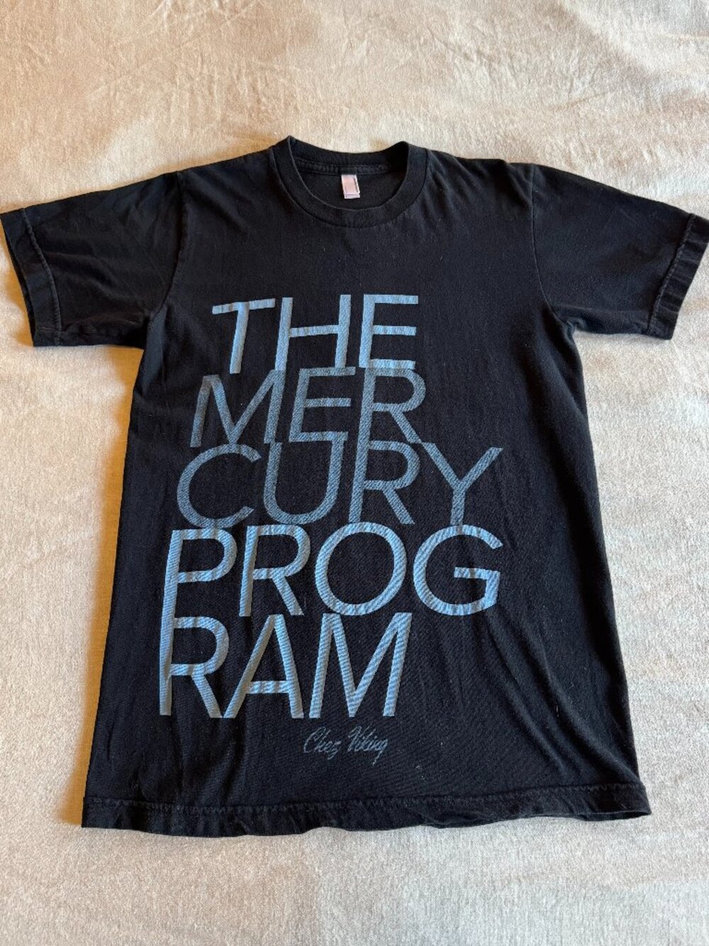The Mercury Program Band Chez Viking Tour Tee S Black